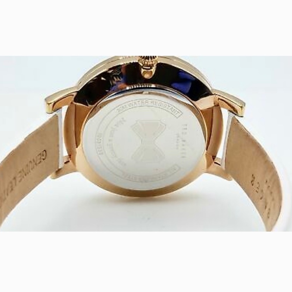 Ted Baker London NEW White Leather Gold Hardware Watch - Picture 3 of 5